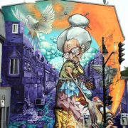 Городские голуби – граффити